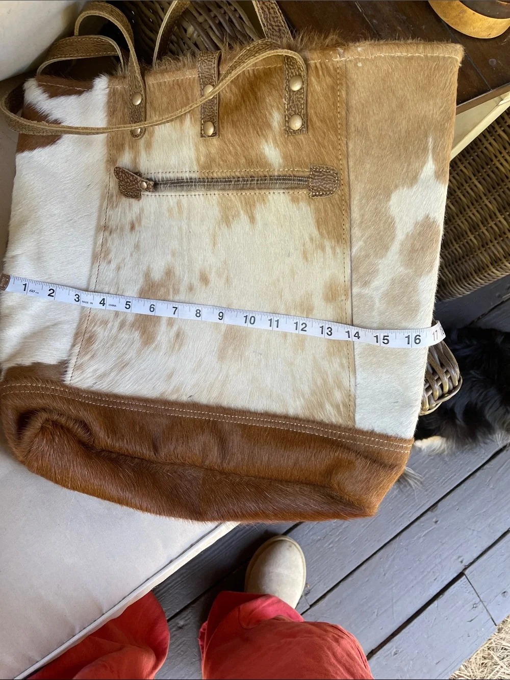 Cowhide tote bag - Picture 7 of 10